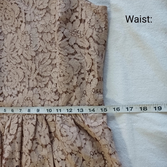 NWT J.crew Lace Peplum Top Sleeveless | Faded beige teak;  size 4 tall - Picture 12 of 16